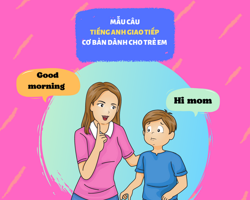 Mẫu câu tiếng Anh giao tiếp cơ bản dành cho trẻ em