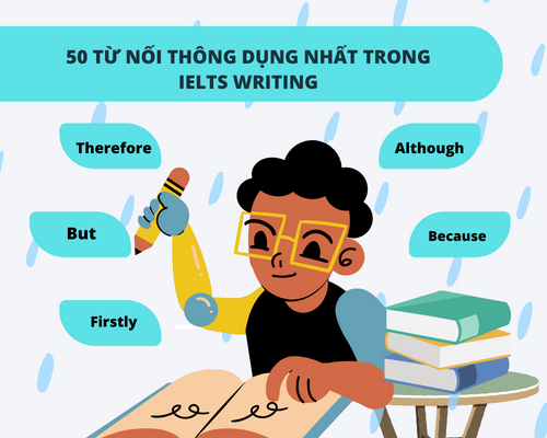 50 từ nối thông dụng nhất trong bài thi IELTS Writing Task 1