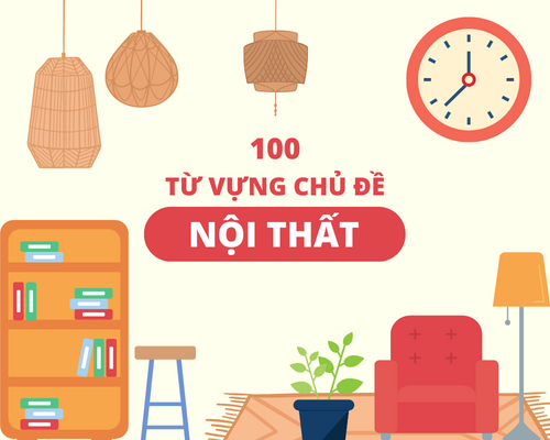 100 từ vựng chủ đề đồ vật thông dụng nhất với trẻ em